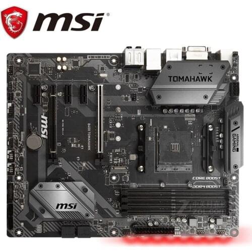 Motherboard for MSI B450 TOMAHAWK AMD B450 DDR4 AM4 Original Desktop MSI B450 Mainboard Socket AM4 DDR4 AMD B450 PCI-E 3.0 Used