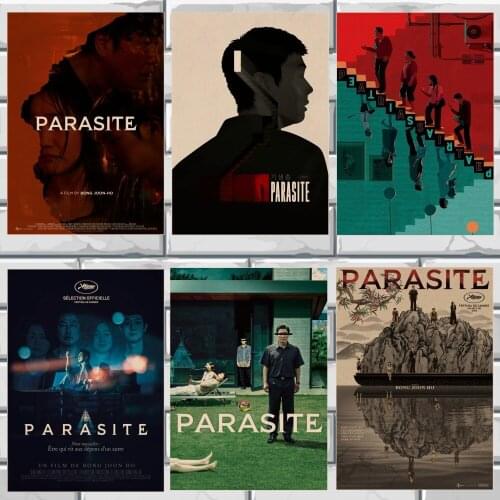 Hot New Movie Parasite Retro Poster Painting Wall Poster Modern Art Poster For Home /Kids Room/Bar Decor wall stickers
