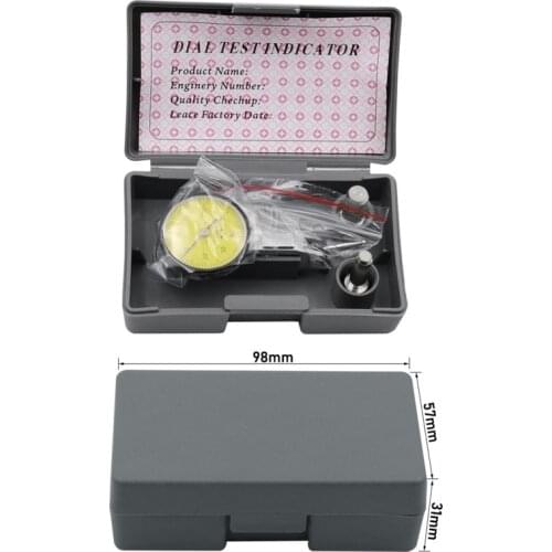 Accurate Dial Gauge Test Indicator Precision Metric with Dovetail Rails Mount B2QB