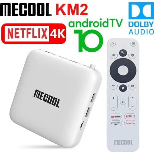 Mecool KM2 4K Android TV Box Amlogic S905X2 2GB DDR4 USB3.0 SPDIF Ethernet WiFi Prime Video HDR 10 TVBOX