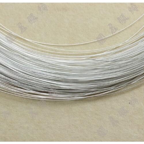 925 sterling silver jewelry metal wire diy bracelets necklaces handmade thin argent silver 0.4mm thick accessories for crafts 5m
