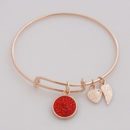 Hot Sale Women Birthstone Bracelets AA Bangles rose gold Wholesale Aa185