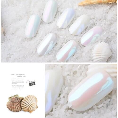 1 Box Pearl Nail Glitter Powder Aurora Mermaid Mirror Art Decoration Aurora Pearl Dust Dip Nails Manicure DIY Set Decoration