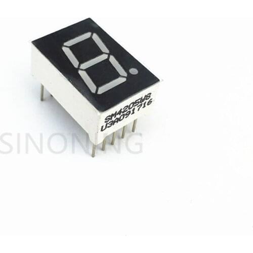 2pcs 0.5 inch 1 digit LED digital tube common cathode digital tube 4205