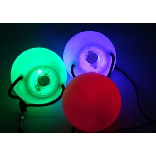 2 pieces = 1 pair belly dance balls RGB glow LED POI thrown balls for belly dance hand props stage performance accessories