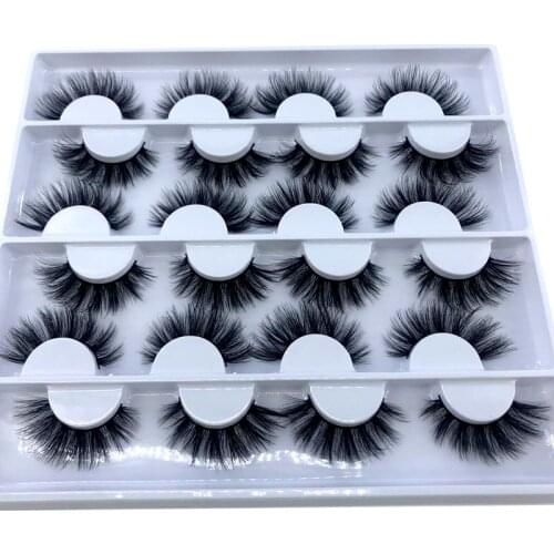 HBZGTLAD 12 pairs 3D Mink Lashes Natural False Eyelashes Dramatic Volume Fake Lashes Makeup Eyelash Extension Silk Eyelashes