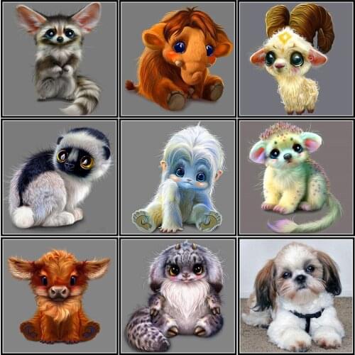 Diamond Painting Cartoon Animal Parrot Owl Bird 5D DIY Diamond Embroidery Set Rhinestone Mosaic Cross Stitch Gift