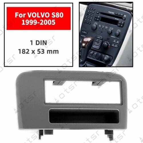 Car Radio Fascia Stereo Panel Plate For VOLVO S80 1999 2000 2001 2002 2003 2004 2005 Frame Dash Kit