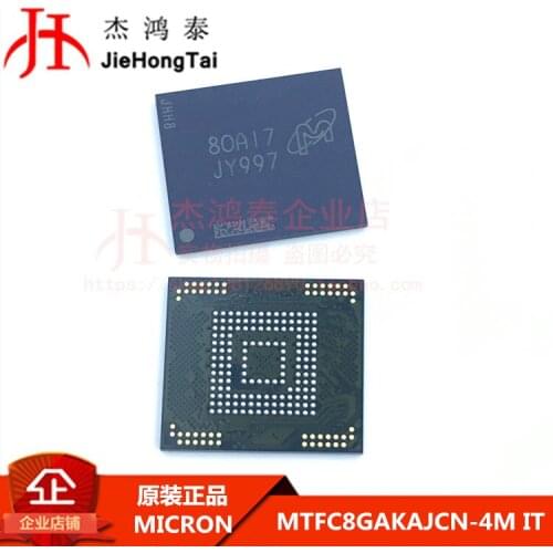 Free shipping MTFC8GAKAJCN-4M IT :JY997 e-MMC 64G-bit 10PCS