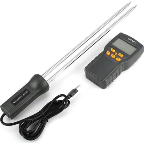 MD7822 Digital Grain Moisture Meter Analyzer Temperature Thermometer Humidity Hygrometer water Damp Detector Tester
