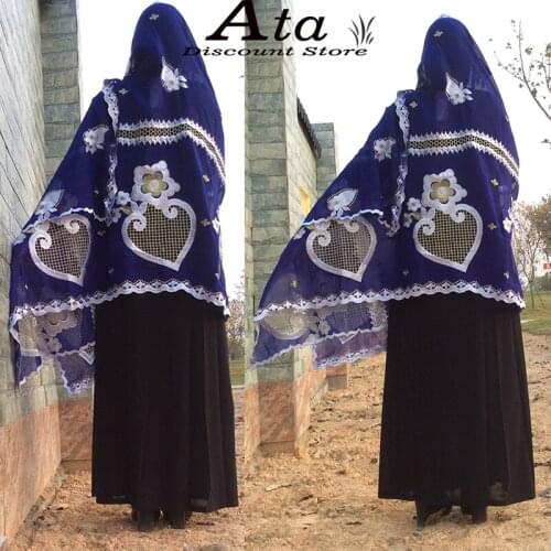 Long And Big Scarfs For African Women 100% Cotton Embroidery Scarf Muslim Hijab Scarf Islam Headscarf 2021New Fashion Design