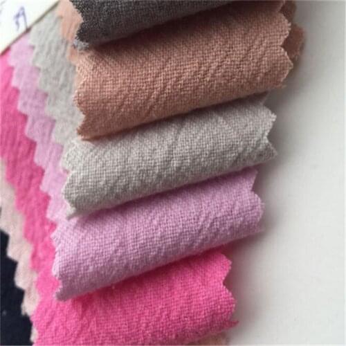 Double - layer cotton gauze fabric crepe cloth for dress