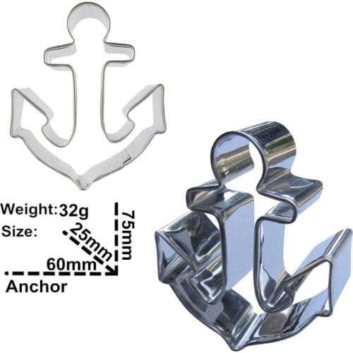 Anchor shape biscuit cutting molds, baking tools, cake decorating soft candy tools