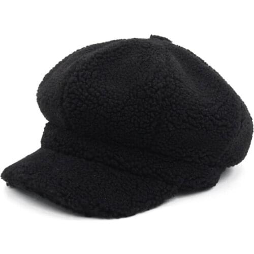 2019 New Autumn and Winter Unisex Outdoor Casual Personality Retro Newspaper Cap Octagonal Cap Men and Women Soft Newsboy Hat