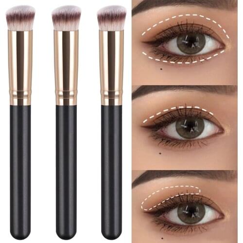 Eyeshadow Makeup Brush Cosmetic 1pcs Round Oblique Powder Eye Shadow Nose Shadow Blending Beauty Makeup Brush Tools
