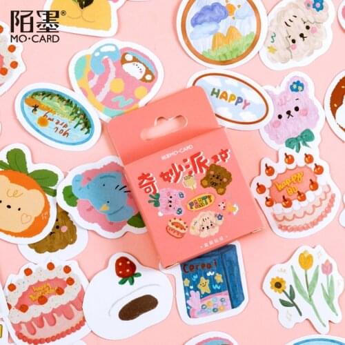 Mo.Card Wonderful party mini paper diary sticker Scrapbooking Decoration label 1 lot = 1 pack retail