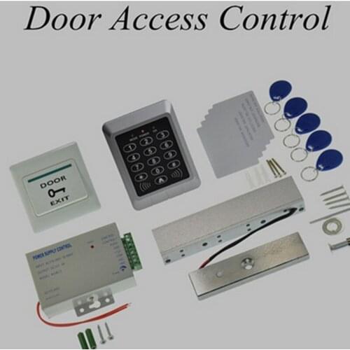 Set Electric Door Lock RFID Door Access Control System Set Kit +Magnetic Lock +Power