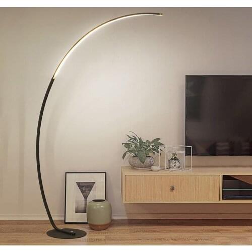 Nordic Led Floor Lamp Lighting Fixture Living Room Sofa Bedroom Study Simple Modern Creative Bar Bedside Vertical Stand Light