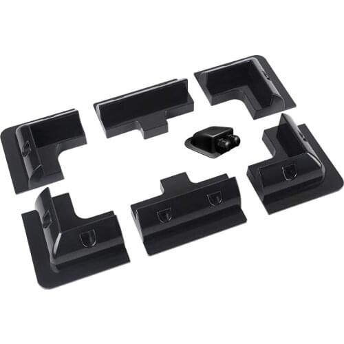 NEW 7pcs/set ABS Solar Panel Mounting Bracket Kits Cable Entry Gand Ideal for Caravan Motorhome RV Boat Vehicle Roof Mount