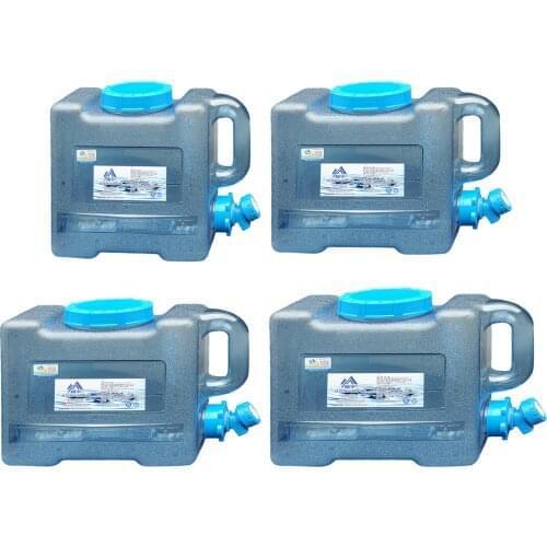 6L/8L/13L/ Capacity Outdoor Water Bucket Portable Cube Water Container with Faucet Outdoor Hiking Picnic Camping Water Tank