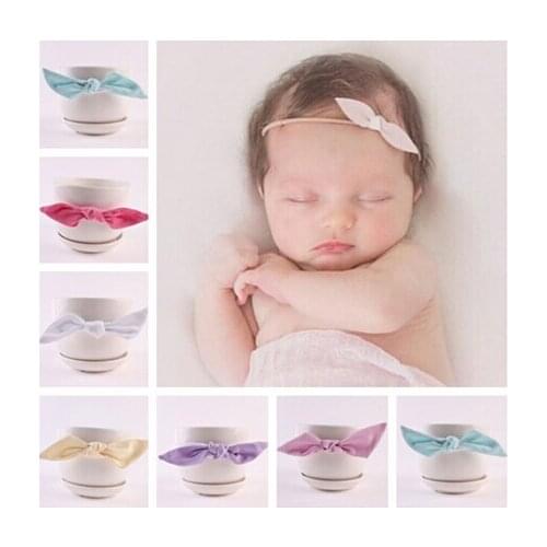 10pcs/lot Wholesale child Girls Bow Headband Hair Bowknot Headbands Infant Rabbit Ear Hair Accessories Summer Toddler Hair Bands