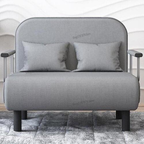 Folding bed single bed home 1.2 meters office lunch break bed sofa bed recliner dual-purpose simple bed nap bed