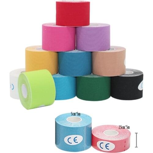 Kinesiology Belt Muscle Bandage 15 Colors Sports Elastic Muscle Tape Sports Fitness Recovery Bandage Prevent Injury Belt