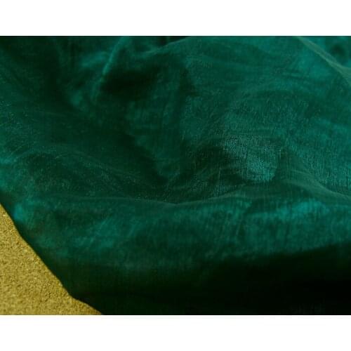3 meter 150cm 59" width dark green crinkle shot-silk chiffon crepe fabric dress dance skirts screen material MM189