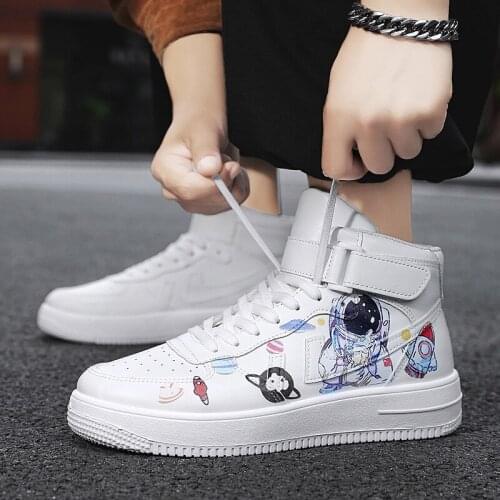 Shining Stone Men's High Top Sneakers