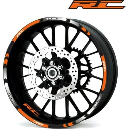 Motorcycles Reflective sticker For KTM RC 125 200 390 motorcycles wheel stickers Reflective Rim moto Stripe Tape