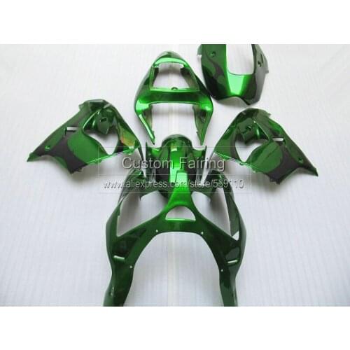 High quality ABS fairings for Kawasaki ZX9R zx 9r 2000 - 2001 Ninja 00 / 01 metallic green fairing kit 7gifts CG16