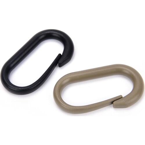1 PCS Good Quality U-Ring Locking Carabiner Buckle Keychain Ring For Tactical Outdoor MOLLE Webbing Backpack