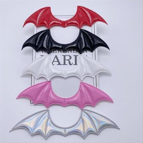 10pcs/lot new creative leather bat wings connectors for diy hairpin jewelry accessories halloween costume vampire decoration