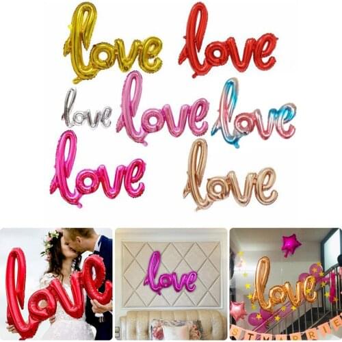 108cm Love Balloon Party Decoration Valentines Day Decor Party Supplies Foil Balloons for Wedding Anniversary Engagement