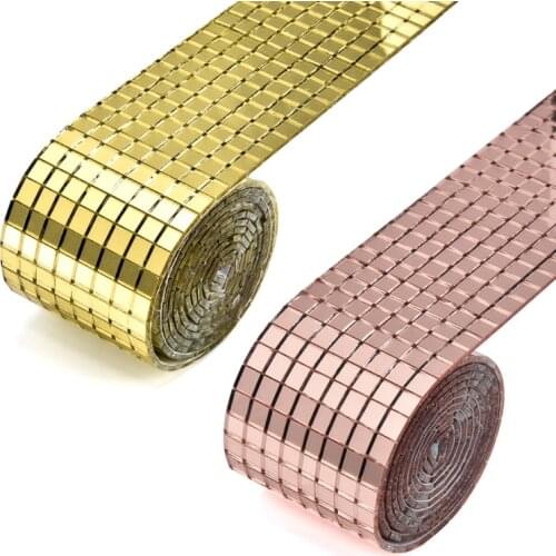 1464PCS Glass Mirror Tile Bulk Diamond Shape DIY Shopping Mall Atmosphere Handmade Accessories Home Wall Art Decoration Supplies