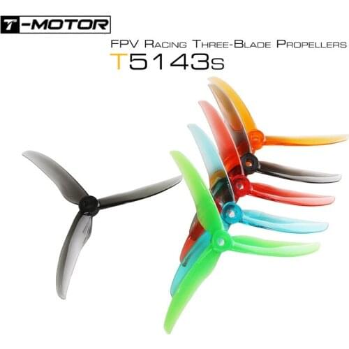 2Pairs 4PCS T-motor T5143S 5.1inch 3-blade Propeller for RC FPV Racing Freestyle 5inch 4S 6S Drones Nazgul5