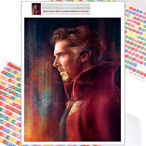 Diamond Painting Marvel Doctor Strange 5D DIY Art Ink Portrait Mosaic Embroidery Hobby Full Drill Home Decor Mural Children Gift