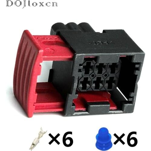 1 Set 6 Pin Tyco Amp Automotive Electronic Waterproof Wiring Plug Wire Harness Cable Sealed Female Connector 1-965425-1