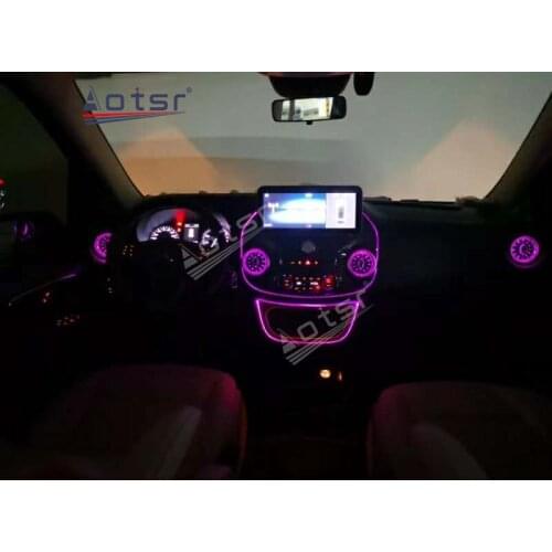 Car Radio Multimedia Player Customized Dashboard For Mercedes Benz Vito 2016 + Android 4G+64GB Auto GPS Navigation Ambient Light