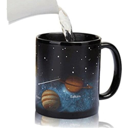 Sky solar system color chagne coffee mug ceramic creative drinkware