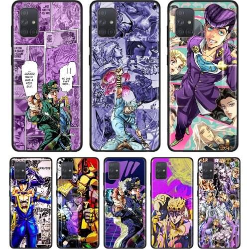 JoJos Bizarre Adventure Case for Samsung Galaxy A51 A71 A21s A11 A31 A41 A50 A70 A10 A20 A30 A40 Black Soft Cases Cover