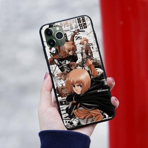 Armin Arlert anime Phone case cover shell For iPhone SE 6s 7 8 Plus X XR XS 11 Pro Max Samsung S Note 8 9 10 20 Plus ultra