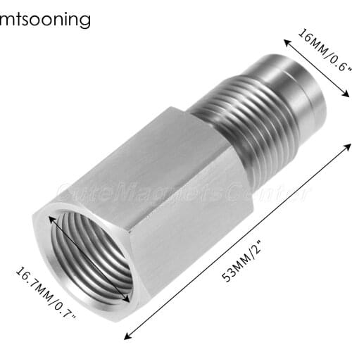 Mtsooning CEL light Fix O2 Oxygen Sensor with Mini Catalytic Converter for Exhaust Downstream Pipe