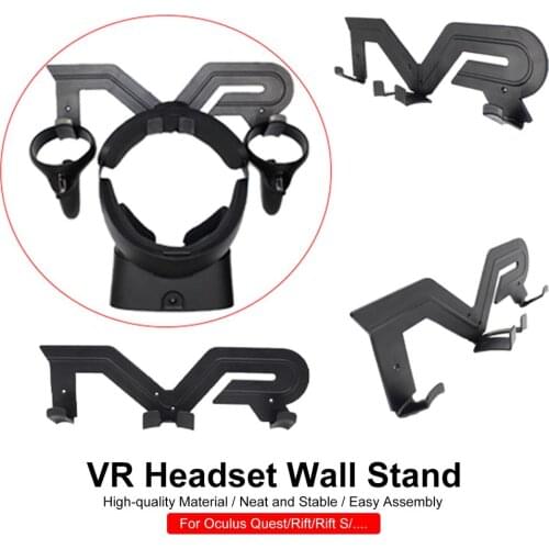 Universal VR Glasses Holder Wall Mount Virtual Reality Headset Stand Bracket For Oculus Quest 2 / Rift S VR Accessories