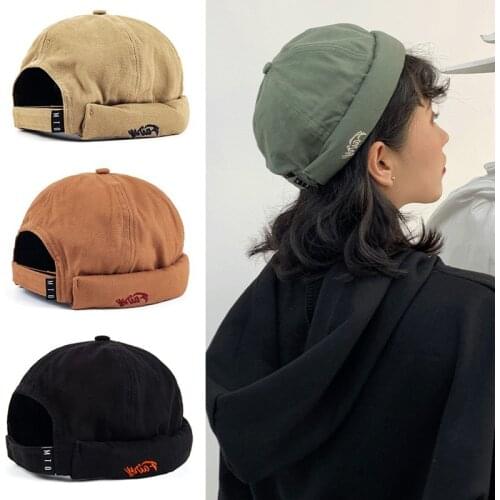 European and Korean Fashion 2020 landlord hat hip-hop hat female Men tide no-brimmed baseball cap Autumn and Winter melon hat