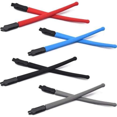 HKUCO Red/Blue/Black/Grey Rubber Replacement Black Frame Legs For Marshal MNP OX8091 Glasses frame