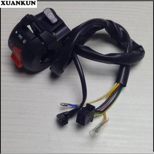 XUANKUN Motorcycle Left And Right Handle Switch Assembly Left Switch Right Switch
