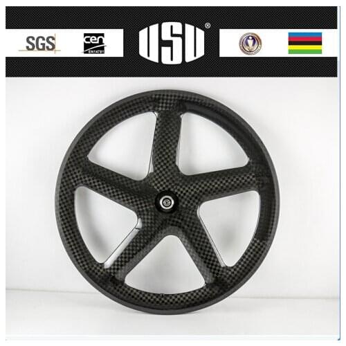 OEM Chinese carbon five spoke wheel for fixed gear carbon wheel 5 spoke wheel