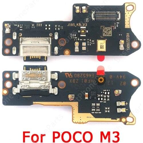 Original Charge Board For Xiaomi Mi Poco M3 Charging Port Flex Cable Ribbon Socket Usb Connector Pcb Dock Repair Spare Parts