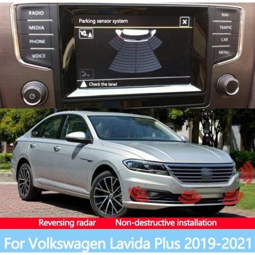 The Front Rear Radar Blind Spot Warning Sound Indicator Car Reversing Image Suitable For Volkswagen Lavida Plus 2019-2021